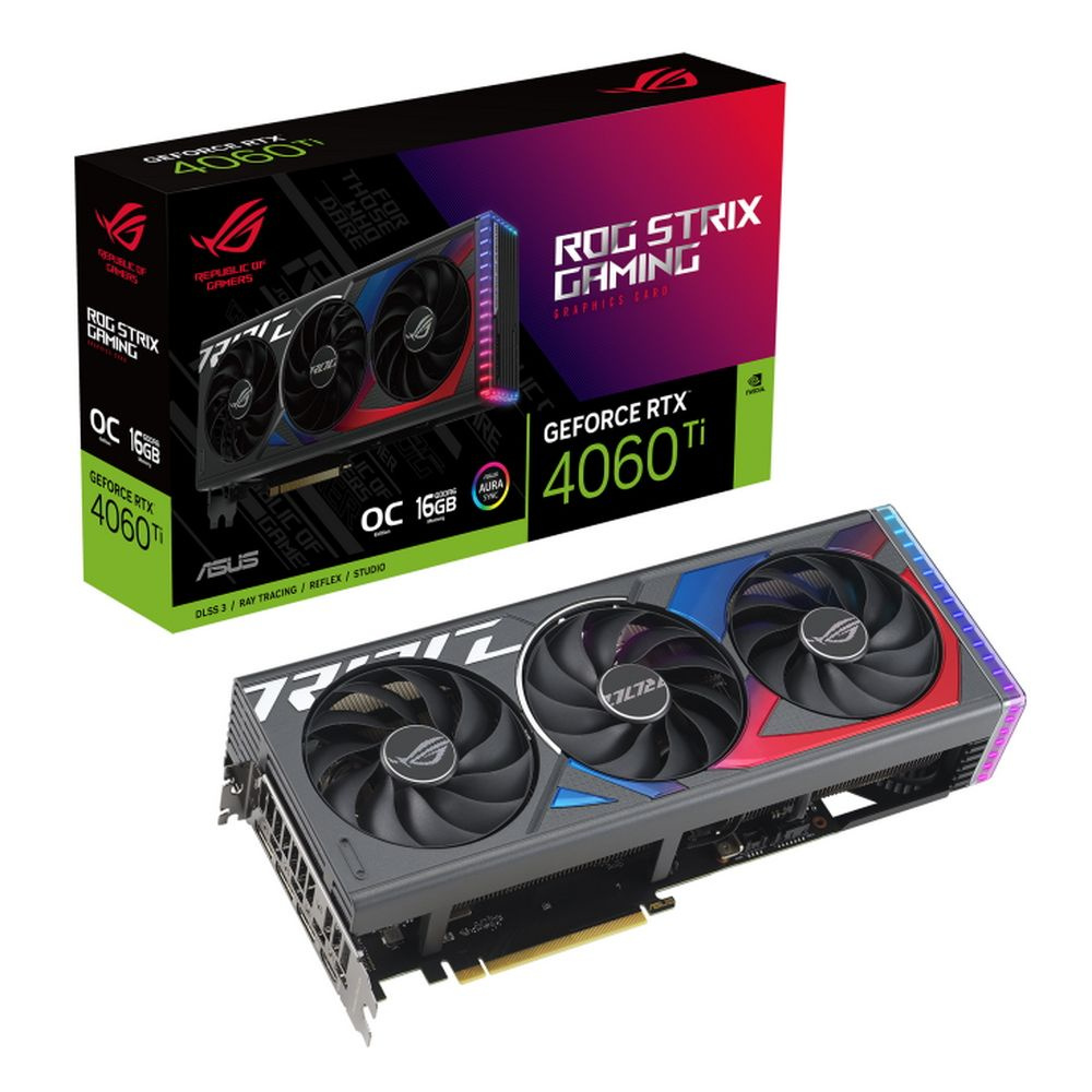 Видеокарта ASUS GeForce RTX 4060 Ti, 16 ГБ PCI Express 4.0 HDMI