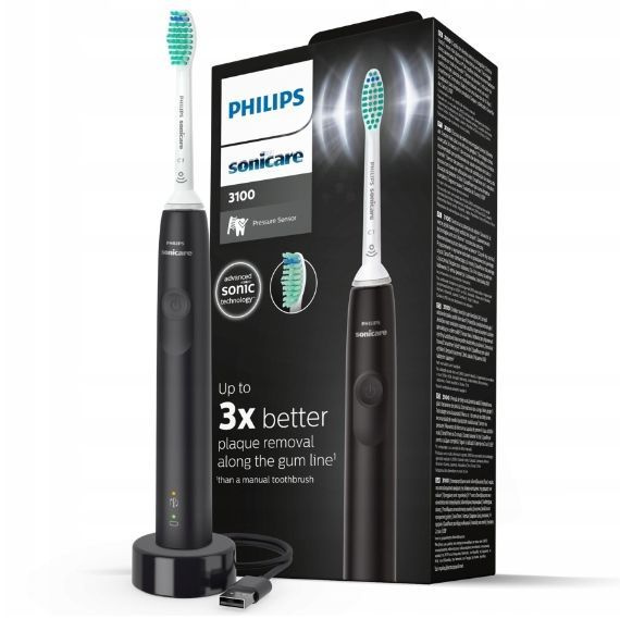 Philips Электрическая зубная щетка HX36711, черный, белый #1