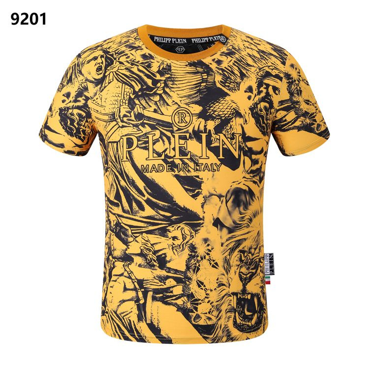 Футболка PHILIPP PLEIN, размер 54, цвет желтый, хлопок - купить по ...