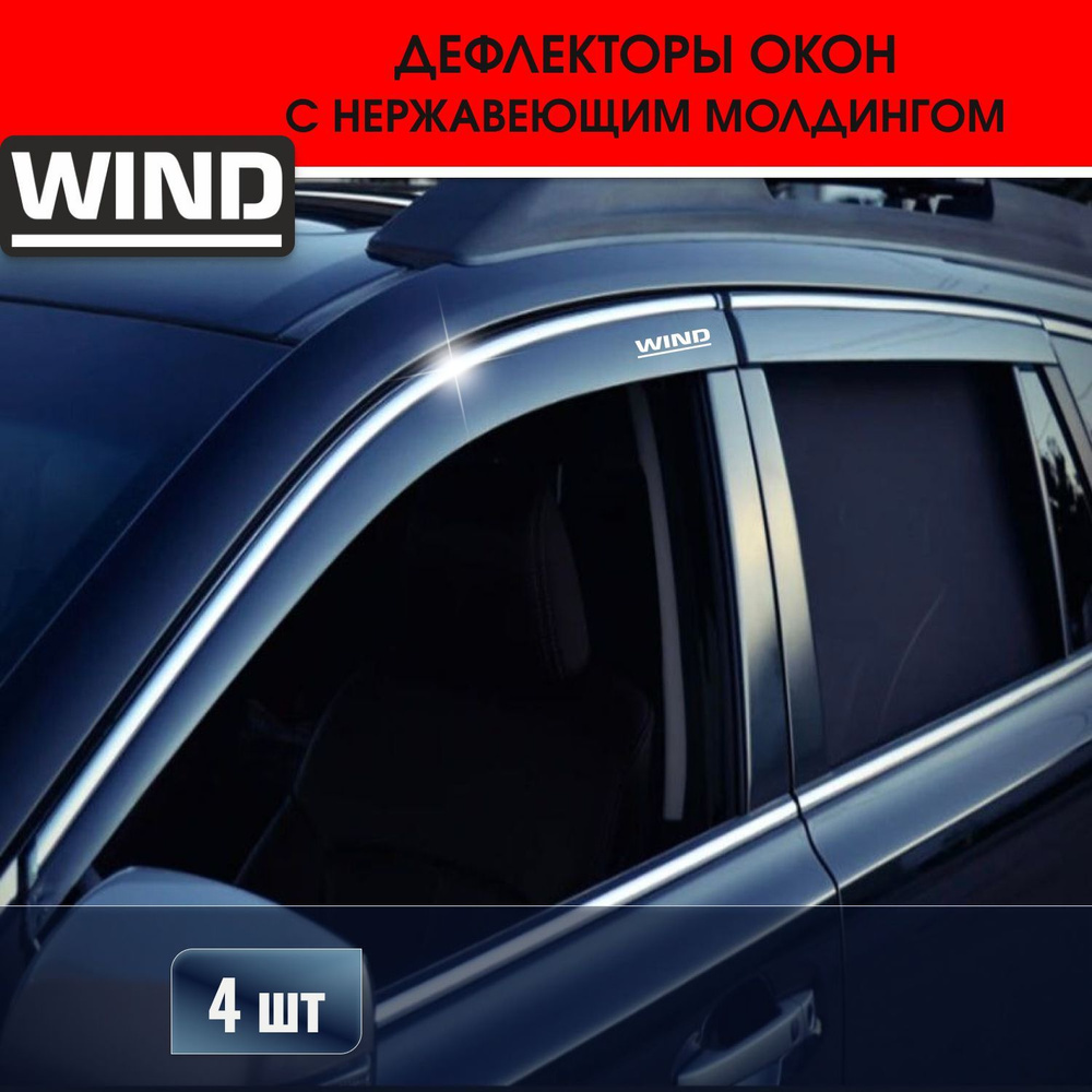 Дефлектор для окон Wind BHYI251423 Creta купить по выгодной цене в  интернет-магазине OZON (768794615)