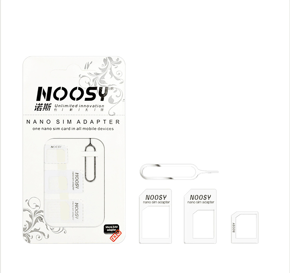 Набор адаптеров NOOSY ( SIM / NanoSIM / MicroSIM / Шило )