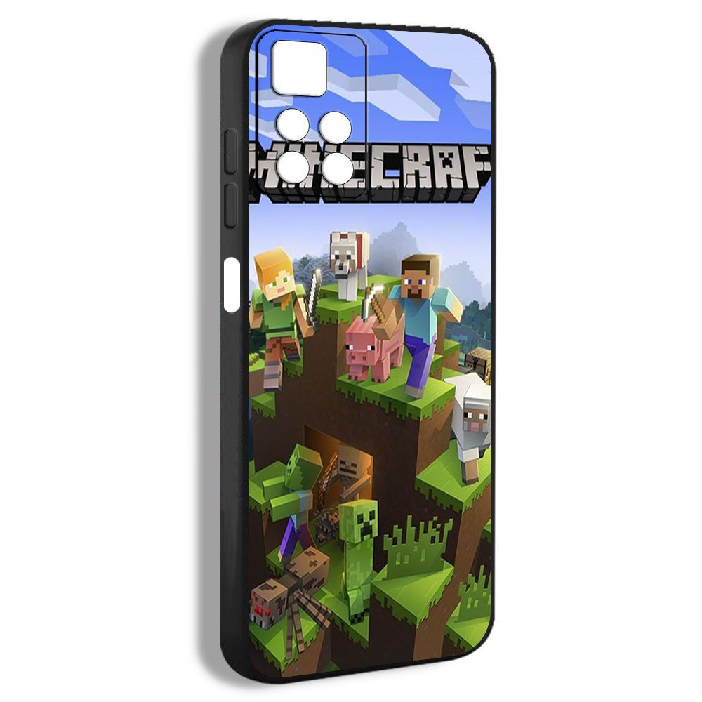 чехол для смартфона Подходит для Xiaomi POCO M4 Pro 5G Minecraft Майнркатф  игры Криппер ремесло создавать EDZ60