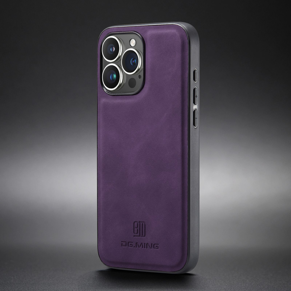 Роскошный магнитный кожаный чехол для iPhone 15 Pro Max с подкладкой из ...