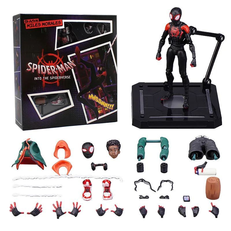 Фигурка Человек Паук Майлз Моралес / Spider Man Miles Morales (13см ...