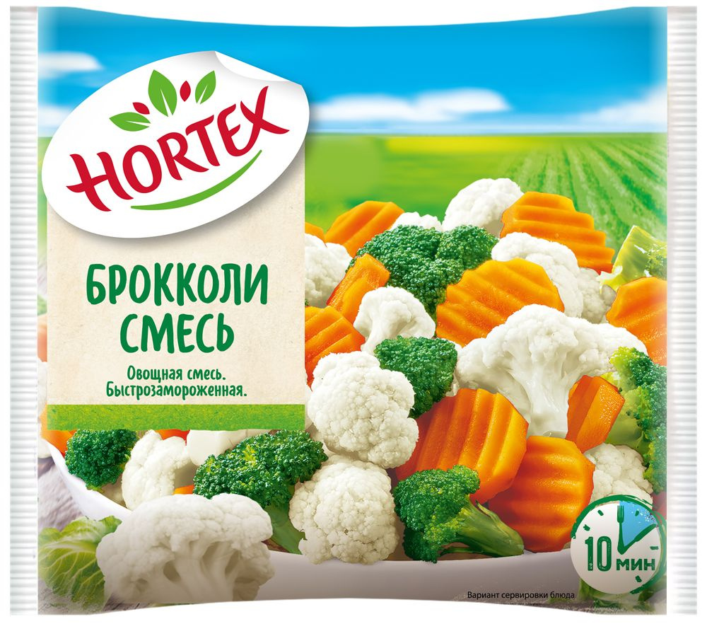 Брокколи смесь Hortex, замороженная, 400 г - купить с доставкой по выгодным  ценам в интернет-магазине OZON (142744721)