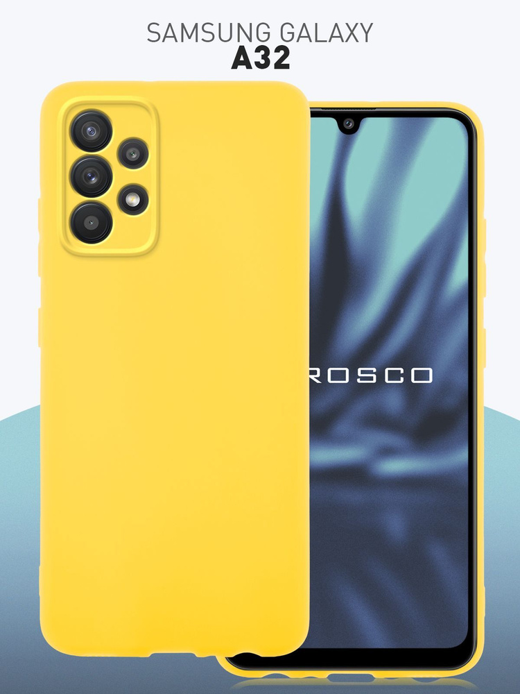 Чехол-накладка ROSCO на Samsung Galaxy A32 (Самсунг Галакси А32), тонкая полимерная из качественного #1