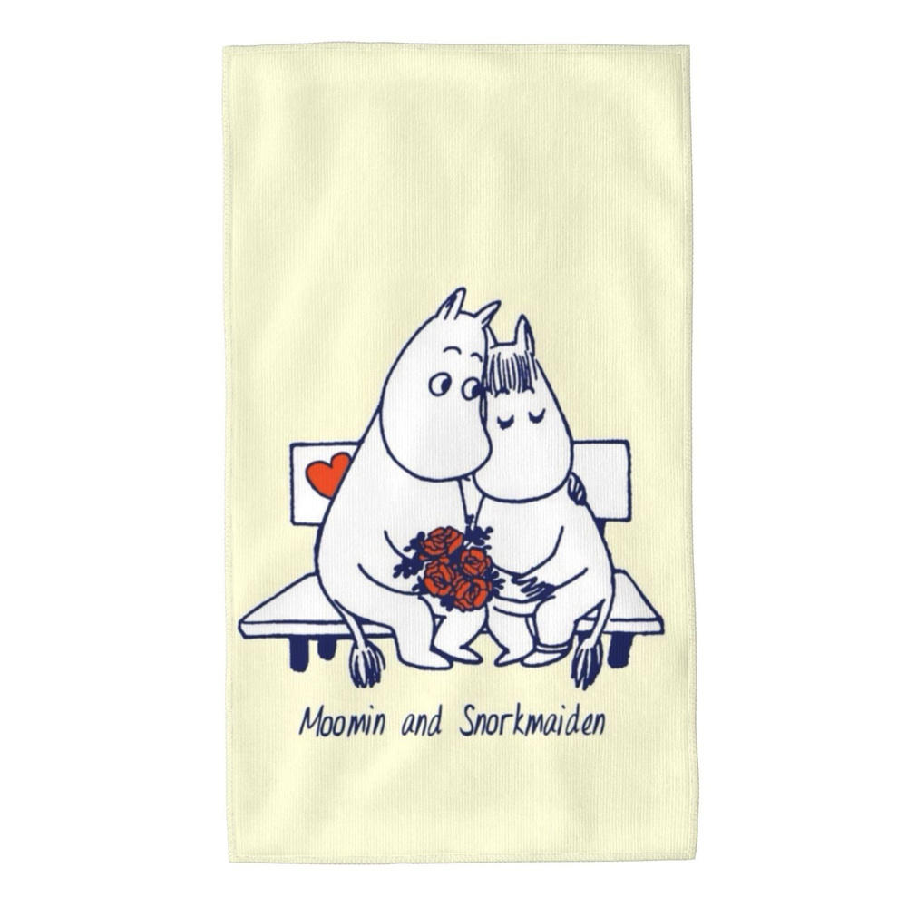 Moomin Полотенце для лица, рук Moomin, Микроволокно, 40x70 см, фиолетовый, 1 шт.  #1