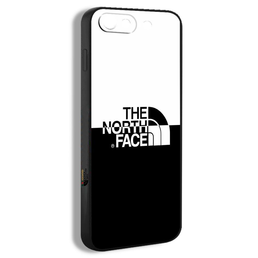 чехол для смартфона Подходит для iPhone 8 Plus черное белое Гора логотипа the  North face UAU27 - купить с доставкой по выгодным ценам в интернет-магазине  OZON (1228283219)