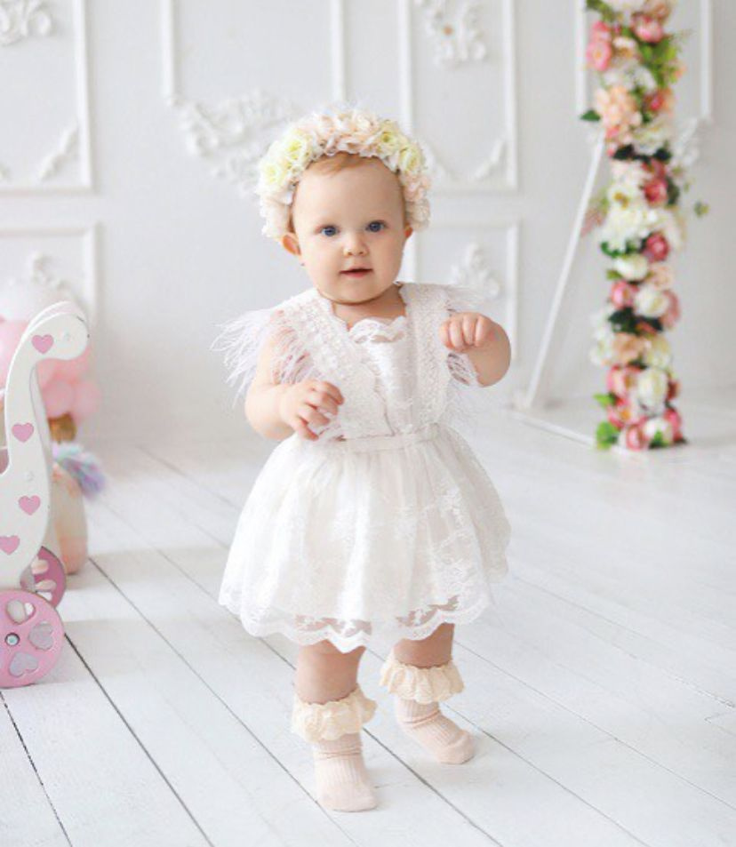 Детское белое платье Guеss Kids K3GK10.WFBC0;G011