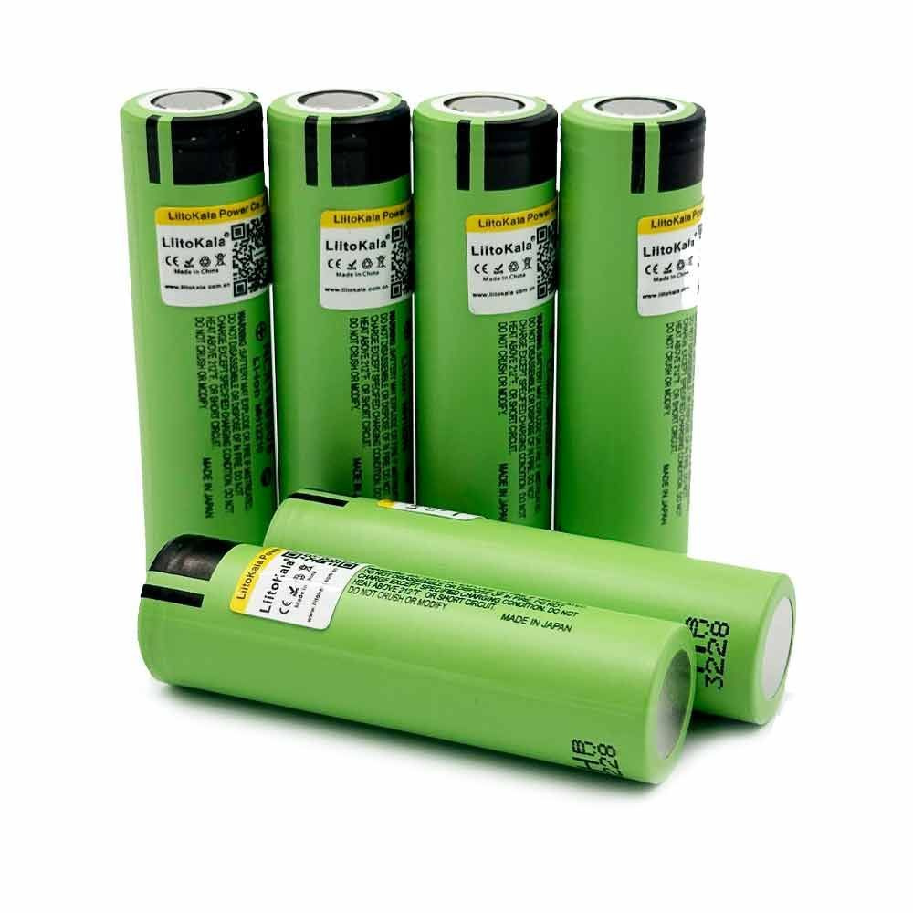 Аккумулятор LiitoKala 18650 Li-ion 3.7В 3400mAh до 10А незащищенный, 6 шт.  #1