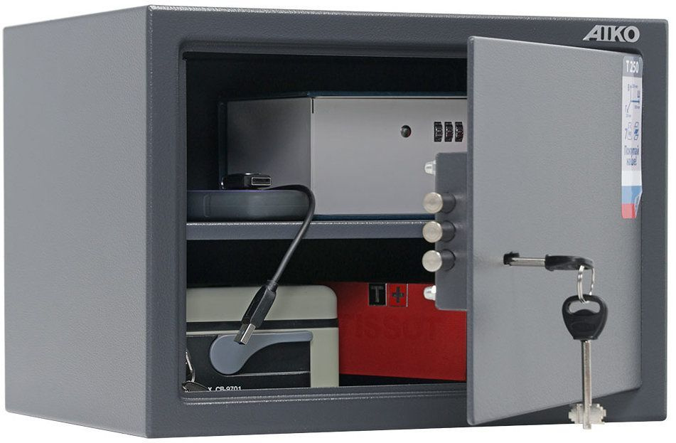 Сейф для дома и офиса T-250 KL (ВхШхГ: 25*35*25 см), ключевой замок ...