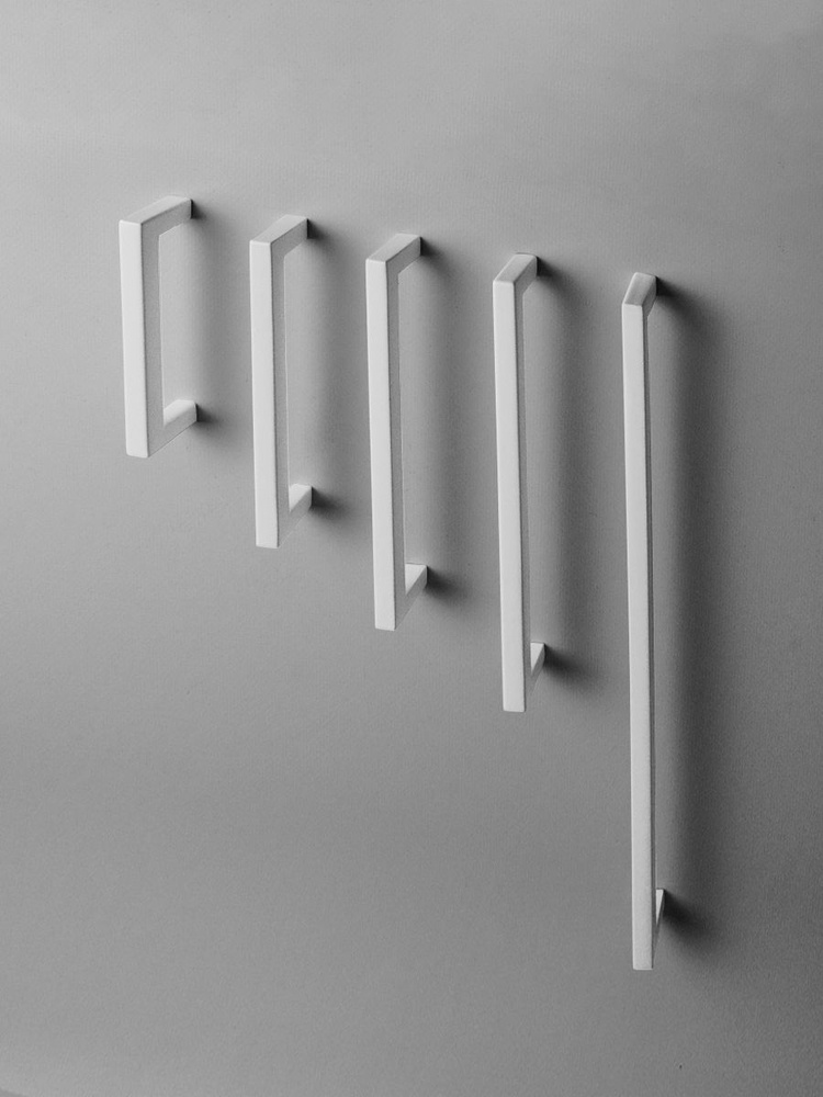 Мебельные ручки ОФК 2105, скоба 320 мм, белая матовая. Комплект из 10 штук  #1