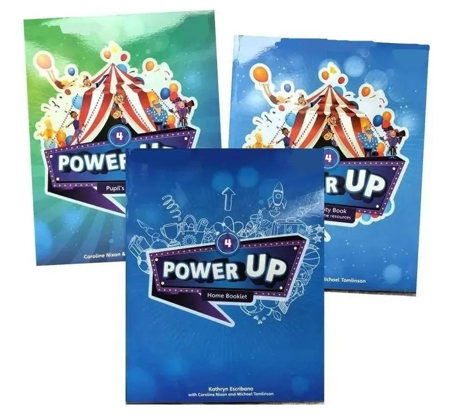 Книга Power Up 4. Level 4. Pupil's Book (with DVD)+Activity Book+Home ...