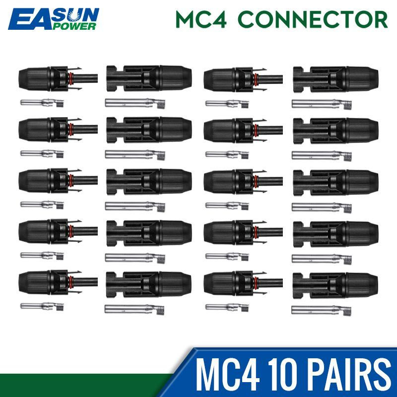 Комплект коннекторов MC4 для подключения солнечных панелей ...