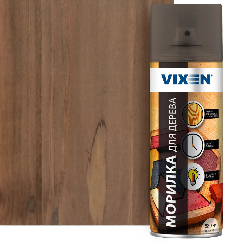 Морилка для дерева Vixen 520 мл цвет тёмный орех #1
