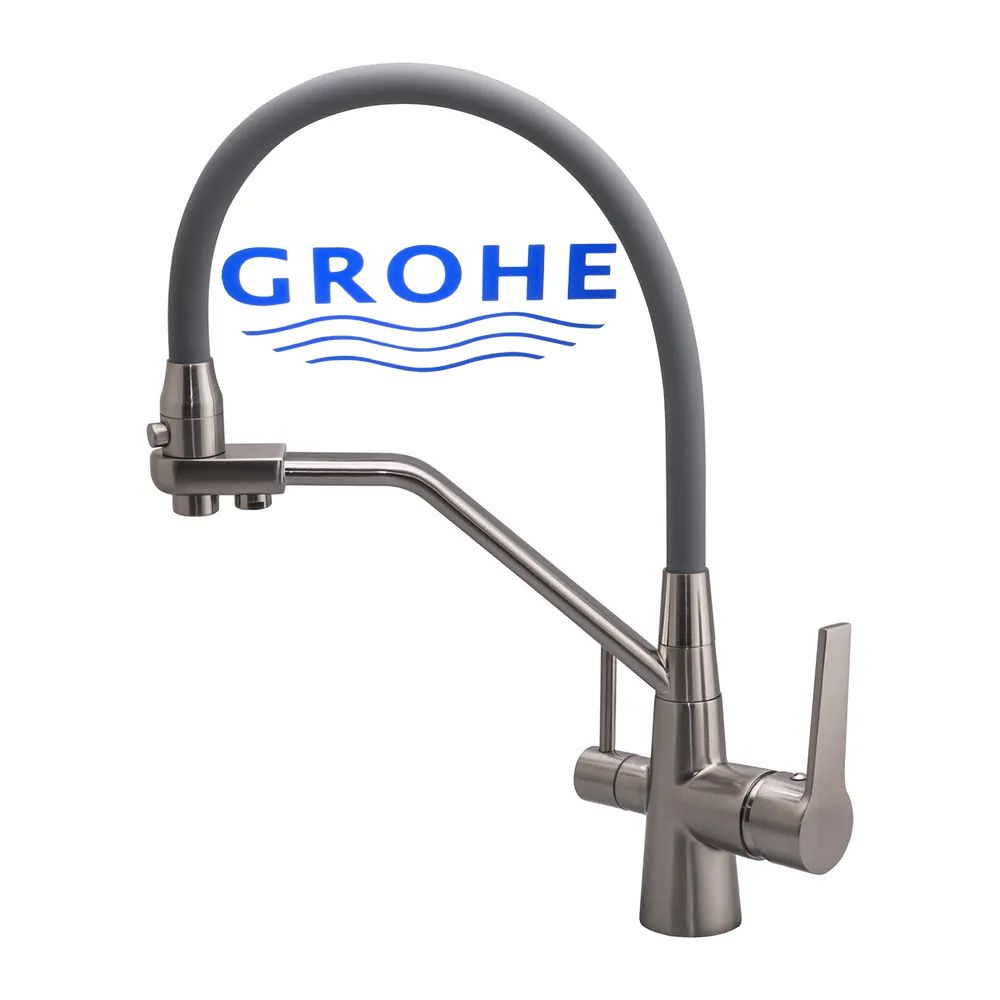 GROHE Cмеситель для кухонной мойки под фильтр с краном для питьевой воды и гибким изливом  #1