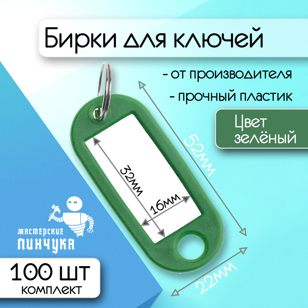 Мастерские Пинчука Бирка для ключа 100 шт. #1