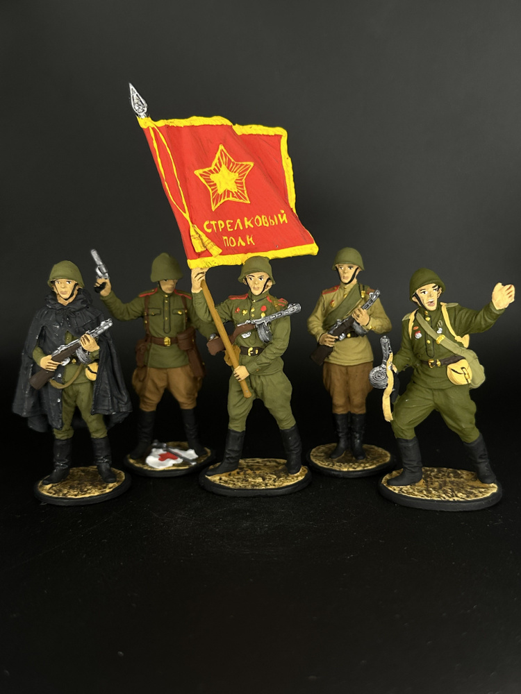 Набор оловянных солдатиков Вторая мировая война ручная роспись - купить ...
