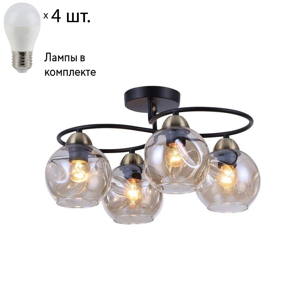 Люстра потолочная с лампочками Omnilux OML-95007-04+Lamps #1