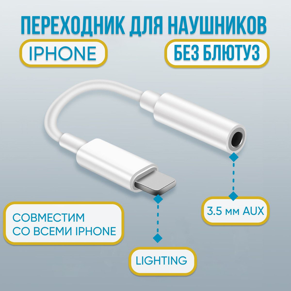 Кабель PERFECT GOODS переходникIphone1 - купить по низкой цене в  интернет-магазине OZON (1298087982)