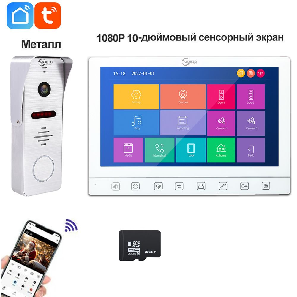 Вызывная панель ANJIELOSMART 94206-95110 купить по низким ценам в  интернет-магазине OZON (1559757222)