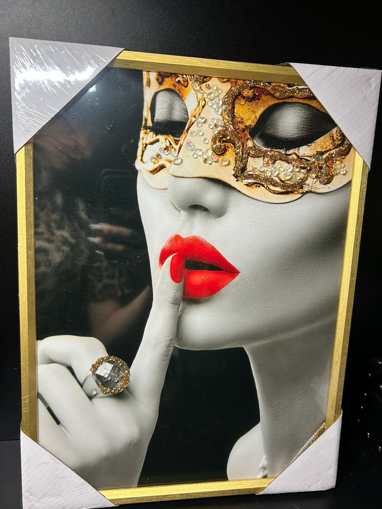 Картина на стену 3d для интерьера, девушка, с крошкой из эпоксидной ...