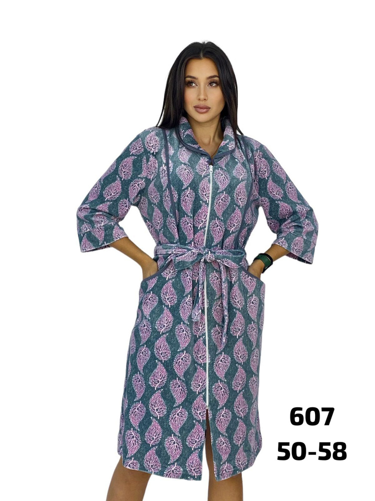 Халат Пальма Одежда для дома - купить с доставкой по выгодным ценам в  интернет-магазине OZON (1307959448)