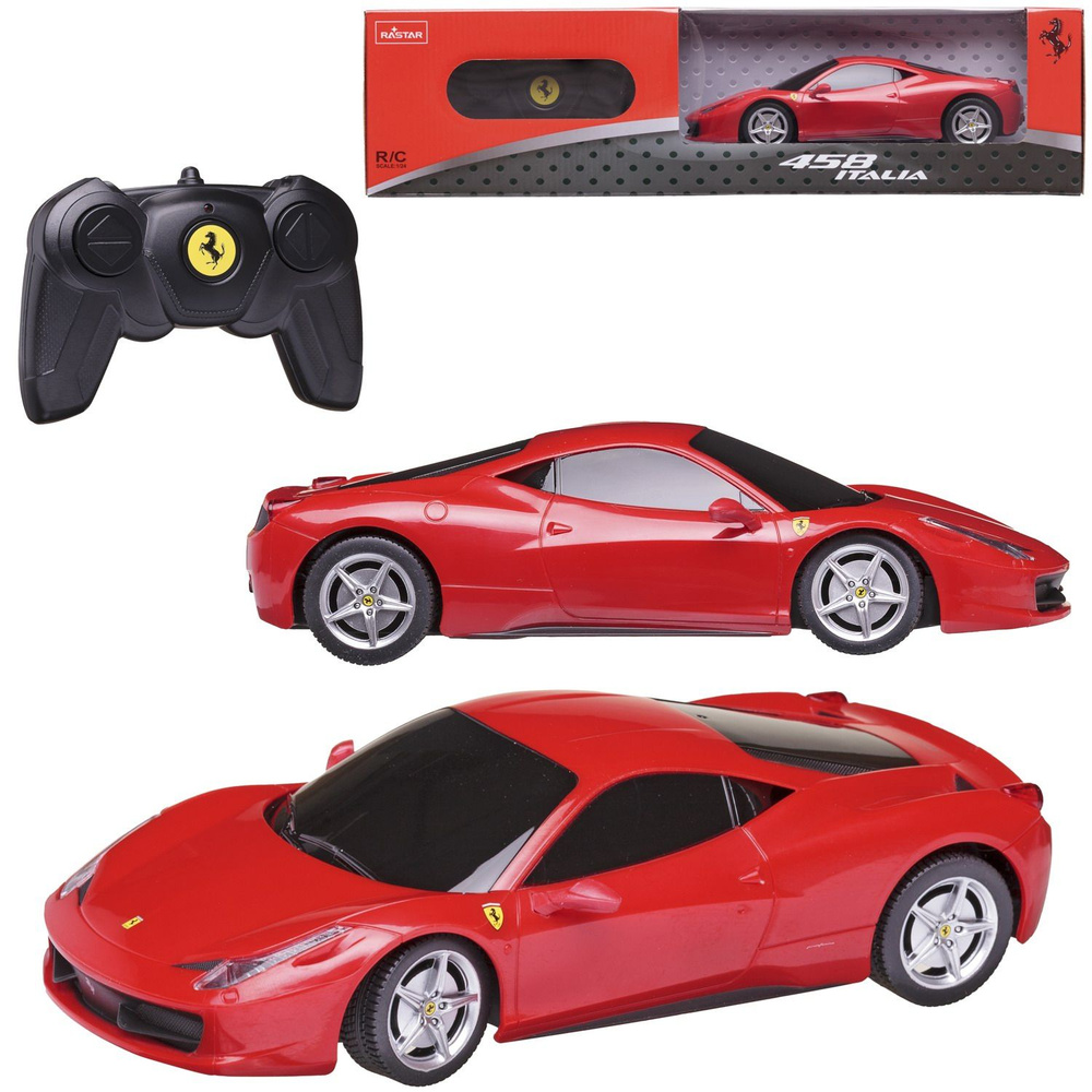 Машина р/у 1:24 Ferrari 458 Italia, цвет красный - купить с доставкой по  выгодным ценам в интернет-магазине OZON (1313686862)