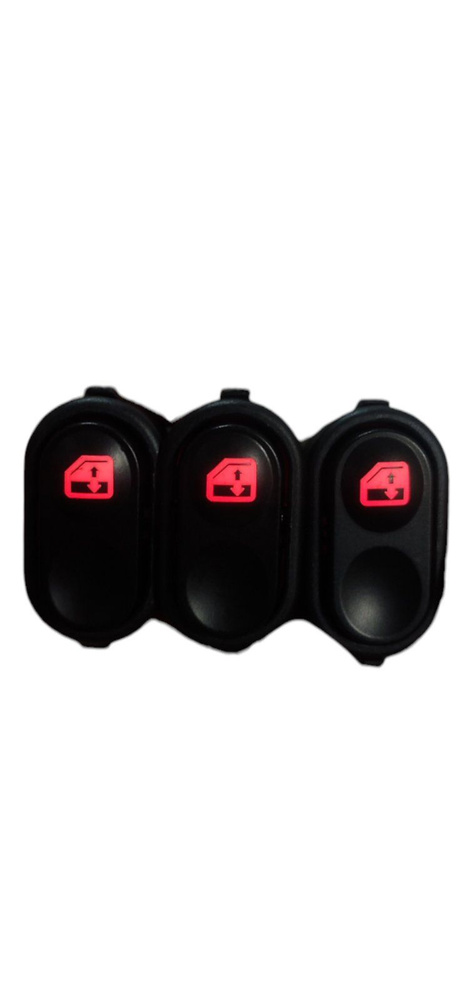 Кнопка стеклоподъемника с пересветом для ВАЗ 2113-15, ВАЗ 2110-12 (евро ...