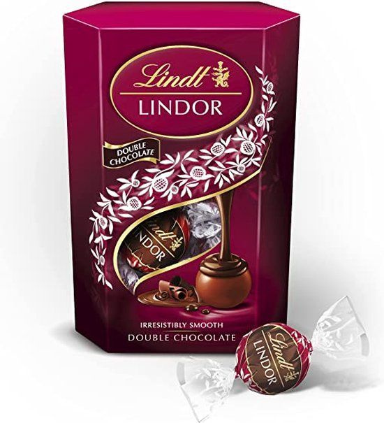 Конфеты шоколадные Lindt Lindor Double Chocolate Двойной шоколад 200 гр (Финляндия)  #1