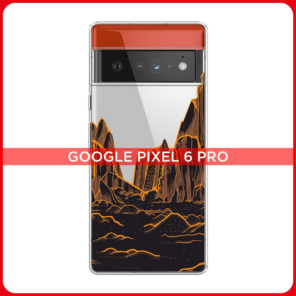 Силиконовый чехол на Google Pixel 6 Pro / Гугл Пиксель 6 Про Необычные  горы, прозрачный - купить с доставкой по выгодным ценам в интернет-магазине  OZON (958498678)