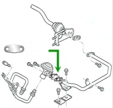 Заглушка EGR Форд Мондео 1.8 2.0 Zetec 2.5 Duratec - арт. 0043 - купить ...