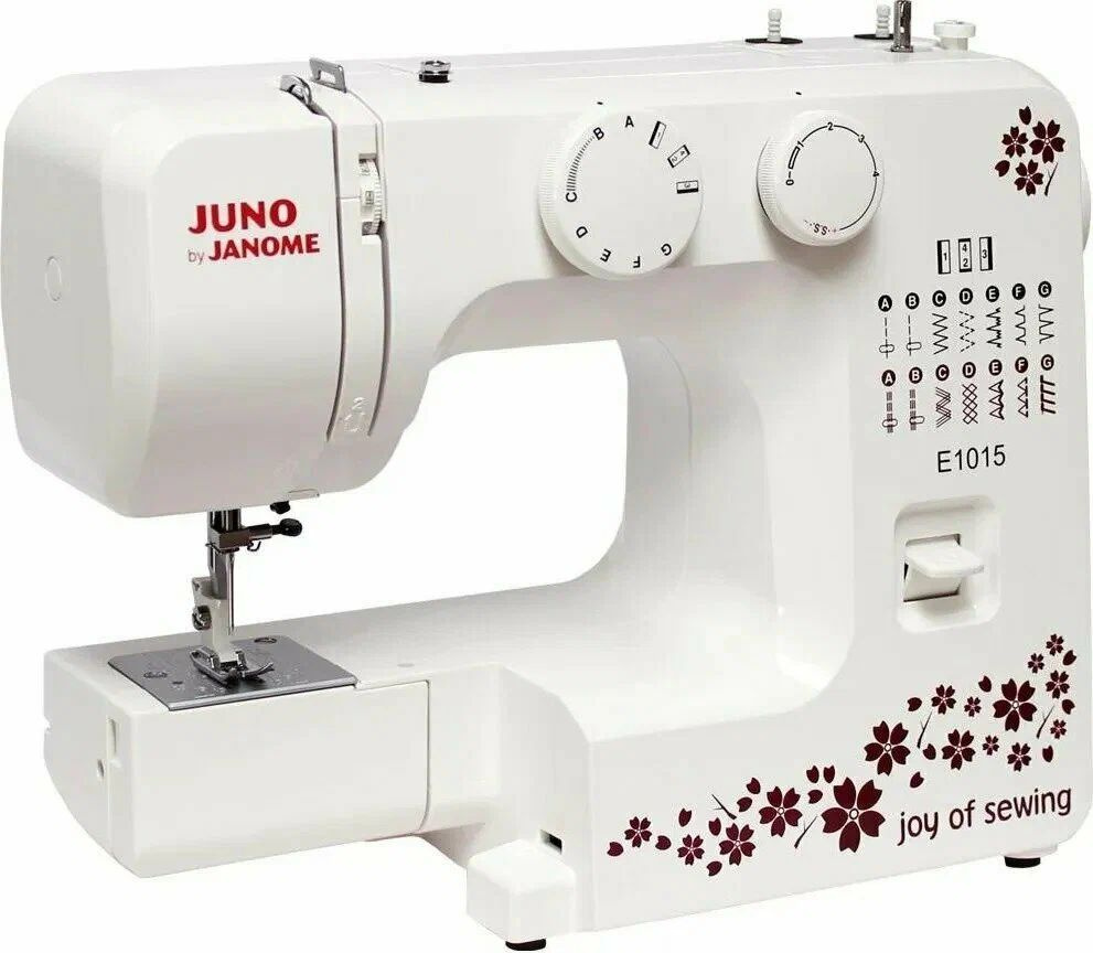 Швейная машина Janome Juno E1015 - купить по низким ценам с доставкой в  интернет-магазине OZON (1348227606)