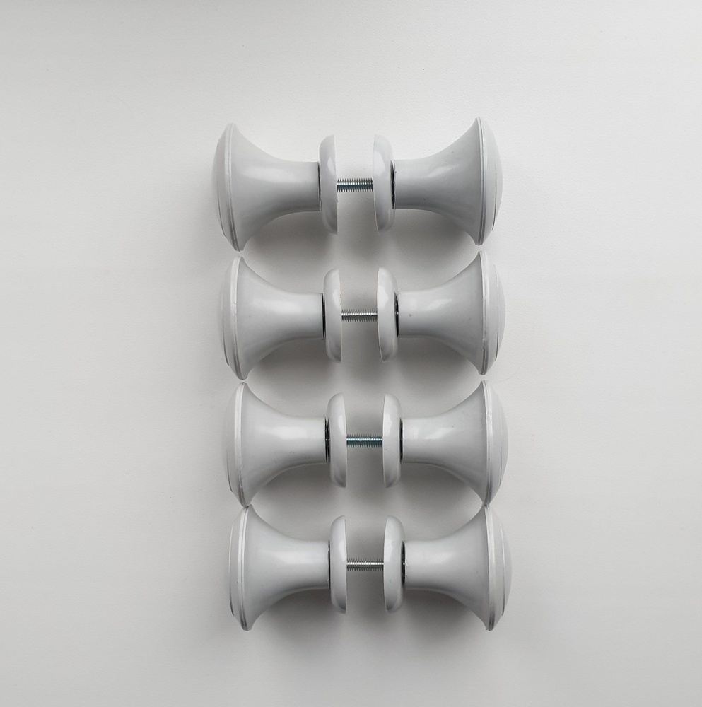 Ручка дверная 4 шт. межкомнатная круглая серая купить на OZON по низкой ...