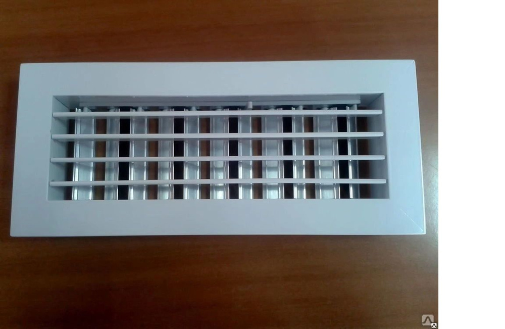 Настенная алюминиевая вентиляционная решетка с регулятором расхода воздуха АМР М 300х200 Арктос (Россия) #1