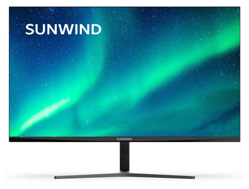 SUNWIND 23.8" Монитор SUN-M24BA103, черный купить на OZON по низкой ...