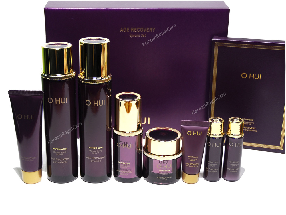 O HUI Набор корейской косметики ЛЮКС для ухода за кожей AGE RECOVERY ...
