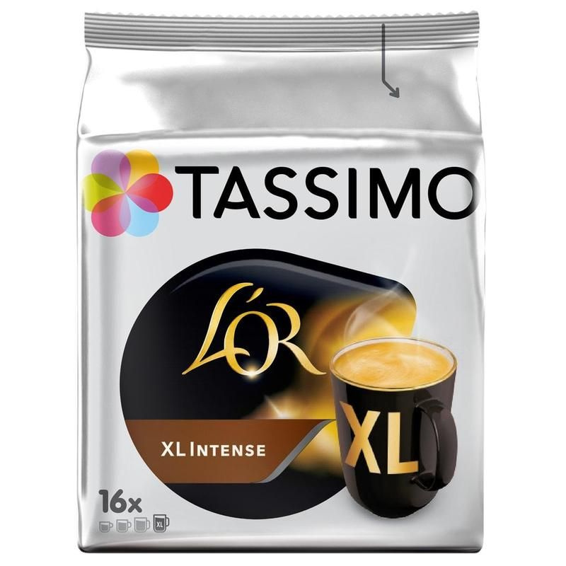 Кофе в капсулах для кофемашин Tassimo L'or XL Intense (16 штук в упаковке)  #1