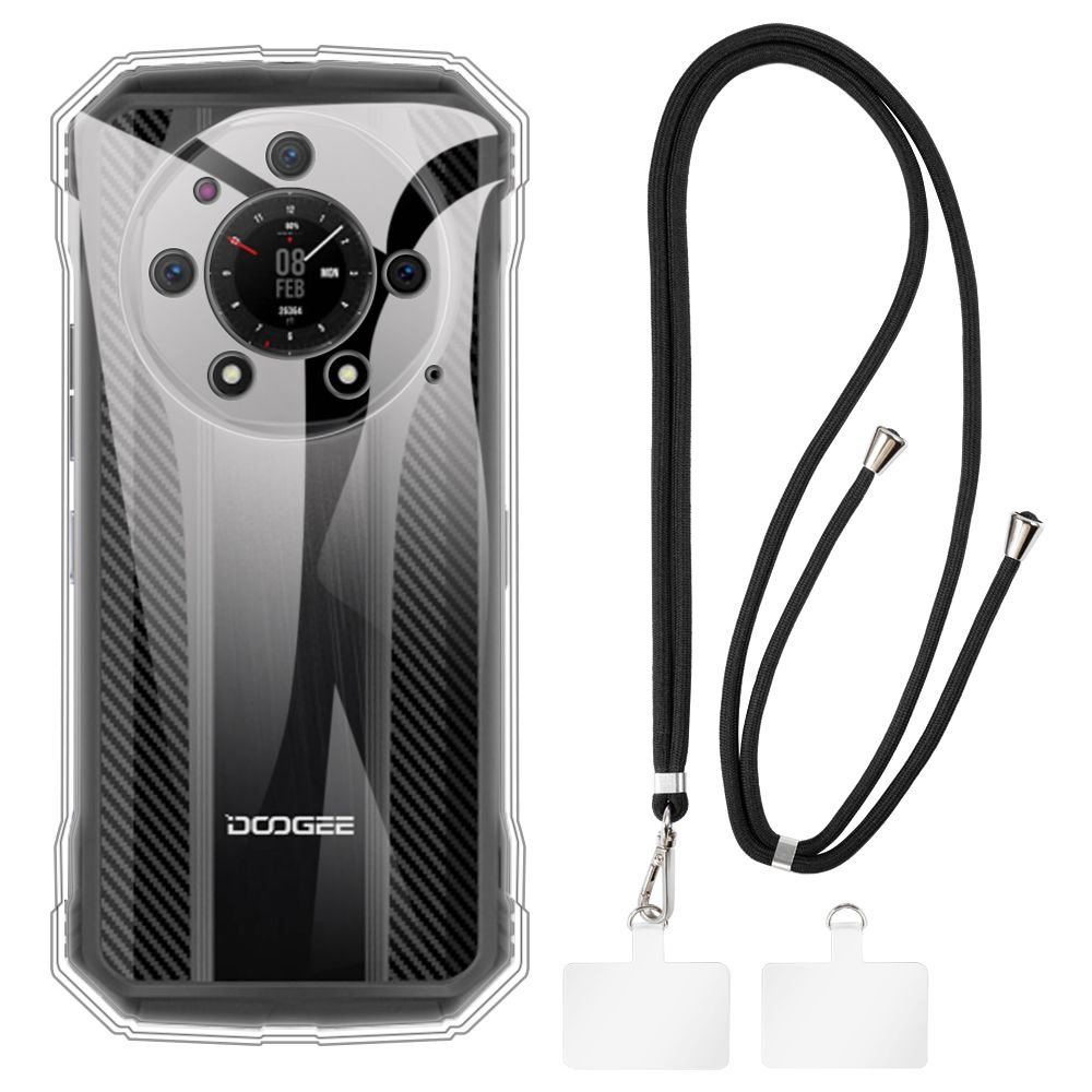 Чехол-бампер Doogee S110 прозрачный Клип-кейс , Чехол для смартфона, с  ремешком на запястье , мягкий силиконовый чехол защита бампера TPU телефон  чехол крышка 6.58 дюйм - купить с доставкой по выгодным ценам