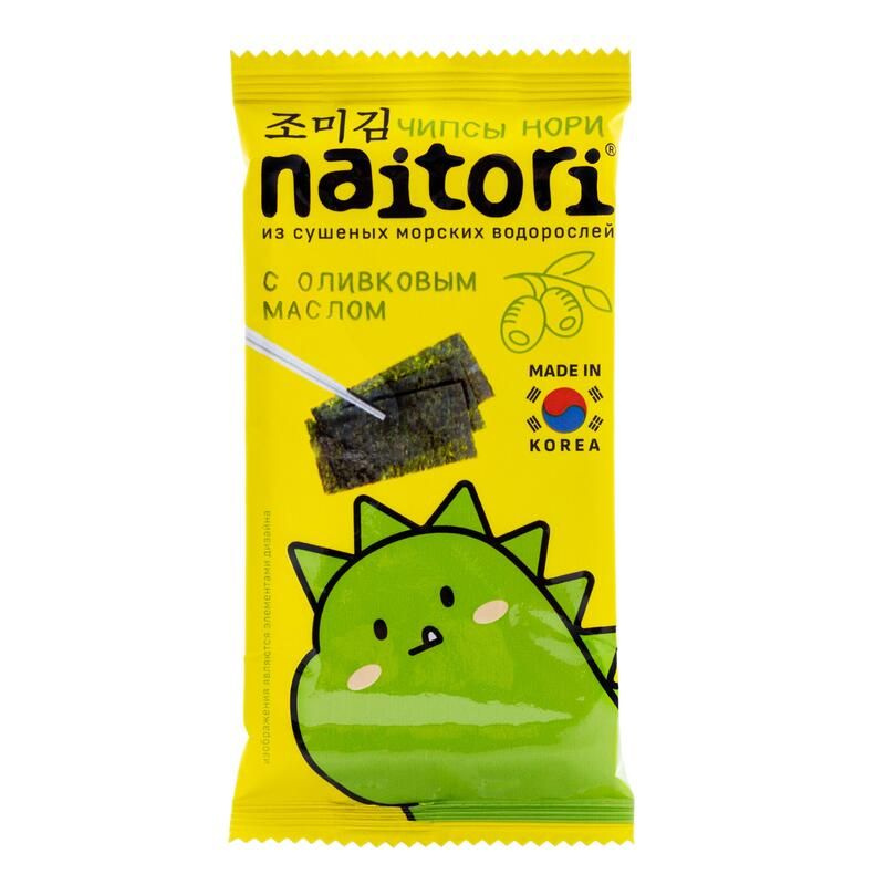 Чипсы-нори Naitori с оливковым маслом 3 г 10 штук в упаковке #1