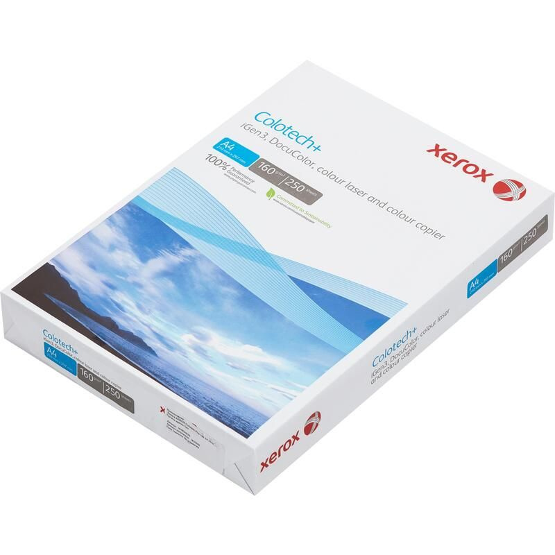 Бумага для цветной лазерной печати Xerox Colotech + ( A4, 160 г/кв.м ...