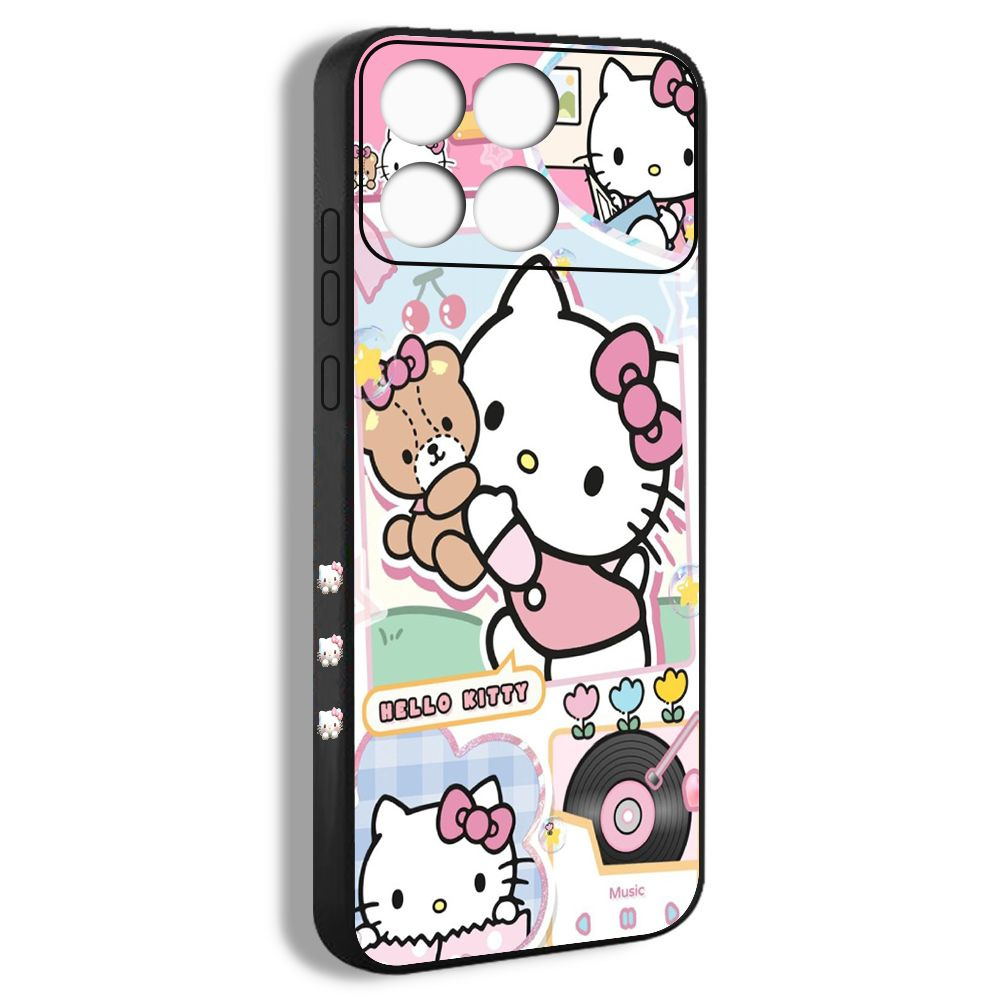 чехол для смартфона Подходит для Poco X6 Pro Hello Kitty Китти Милый белый  розовый OYA06 - купить с доставкой по выгодным ценам в интернет-магазине  OZON (1404117510)