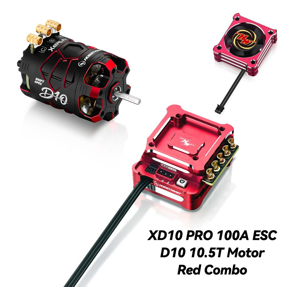 HOBBYWING XERUN XD10 PRO 100A ESC D10 10.5T 13.5T Моторы с датчиками Бесколлекторный комплект для 1/10 #1