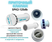 Оконный приточный клапан ventec vt 301 с контролем потока воздуха и акустической шумоизоляцией