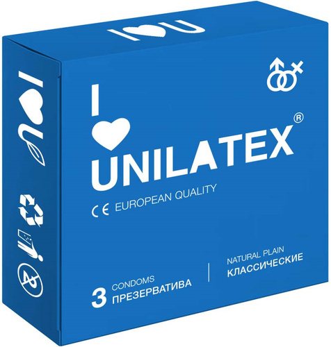 Презервативы Unilatex Natural Plain, 3 шт. #1