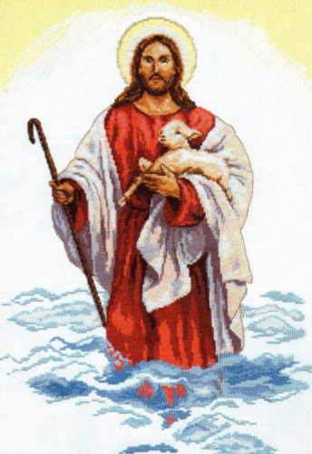 Набор для вышивания крестом 4-03 "Христос" #1