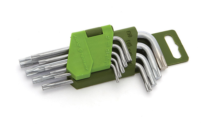 Набор ключей угловых TORX коротких Дело Техники, 9 шт., 563090 - купить ...