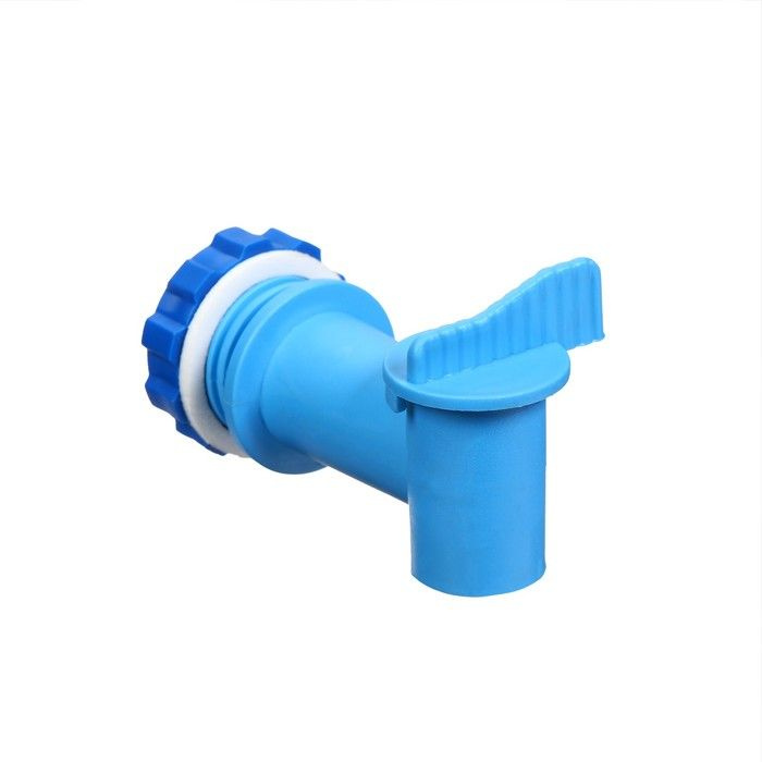 Кран для бака, бочки, канистры, d-24 мм, синий, 3 штуки., Пластик ...