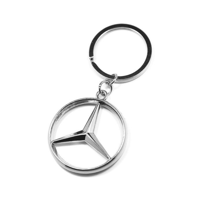 Металлический брелок с логотипом марки автомобиля Mercedes - купить с ...