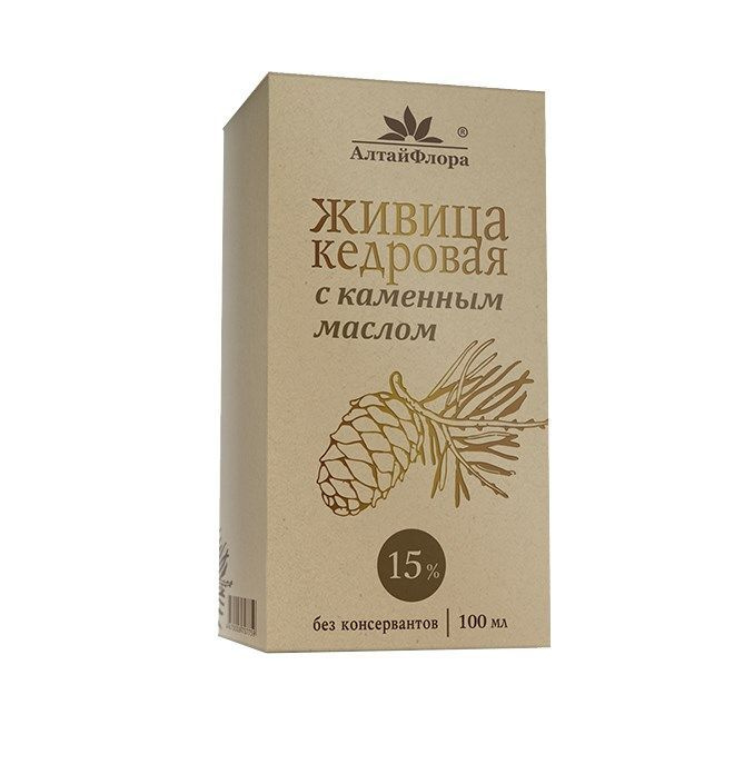Живица АлтайФлора кедровая с каменным маслом, 100мл - купить с ...